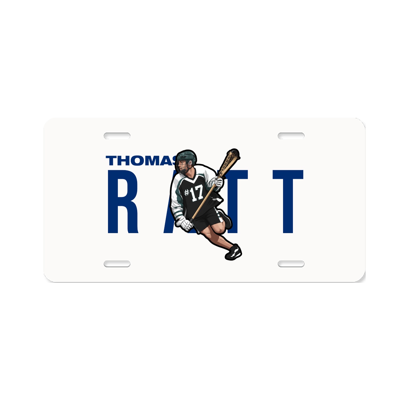 License Plate — Player Name in Classic