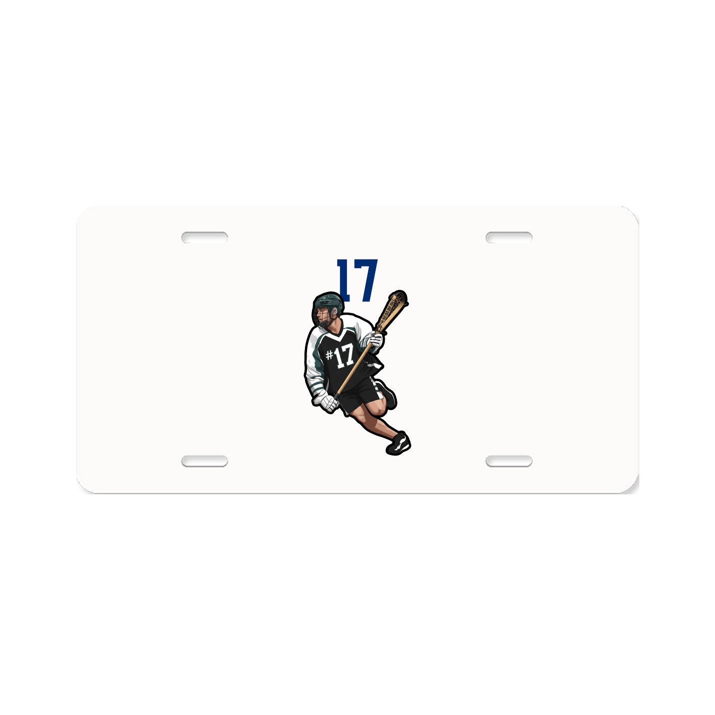 License Plate — Number Top in Classic