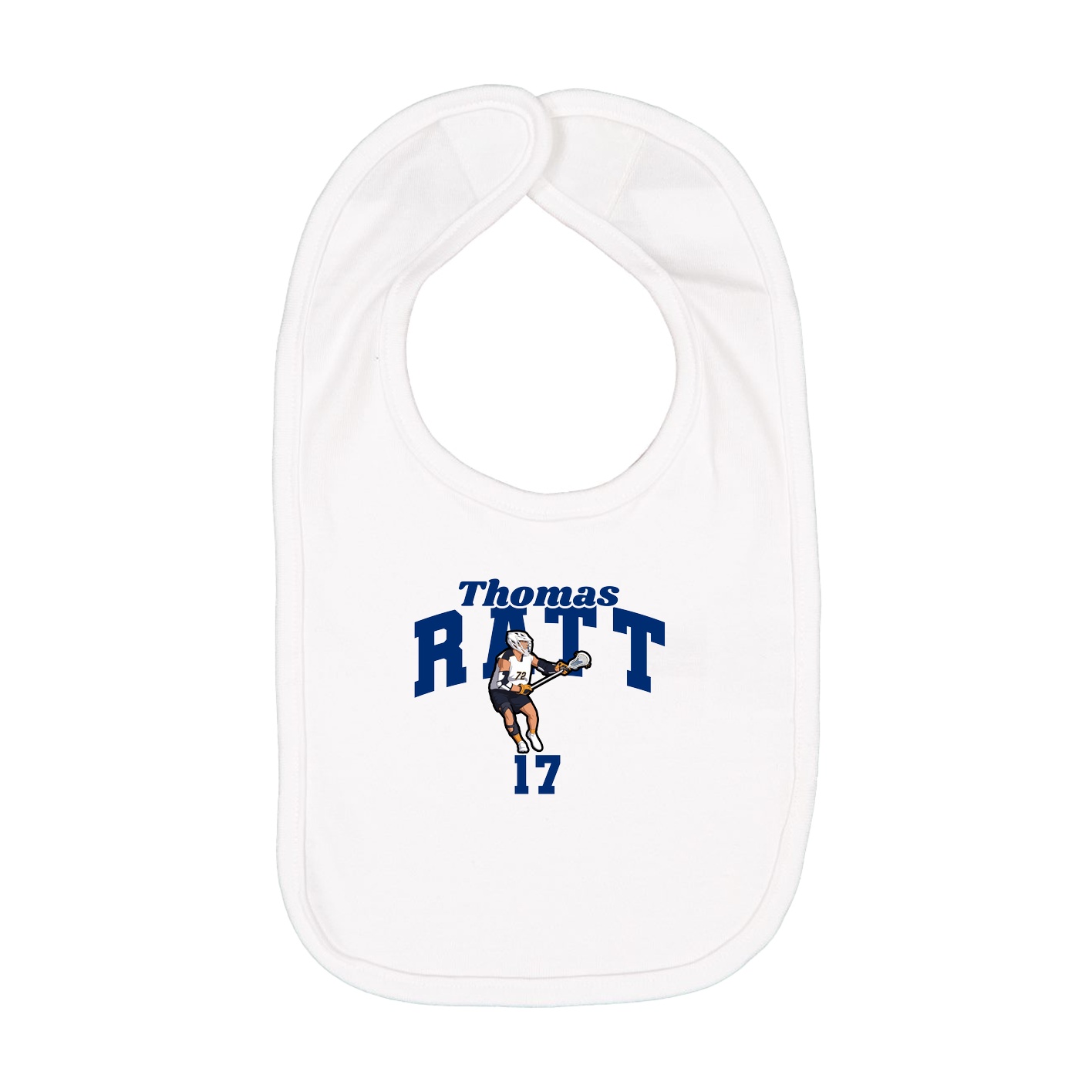 Infant Bib — Signature Arch in White