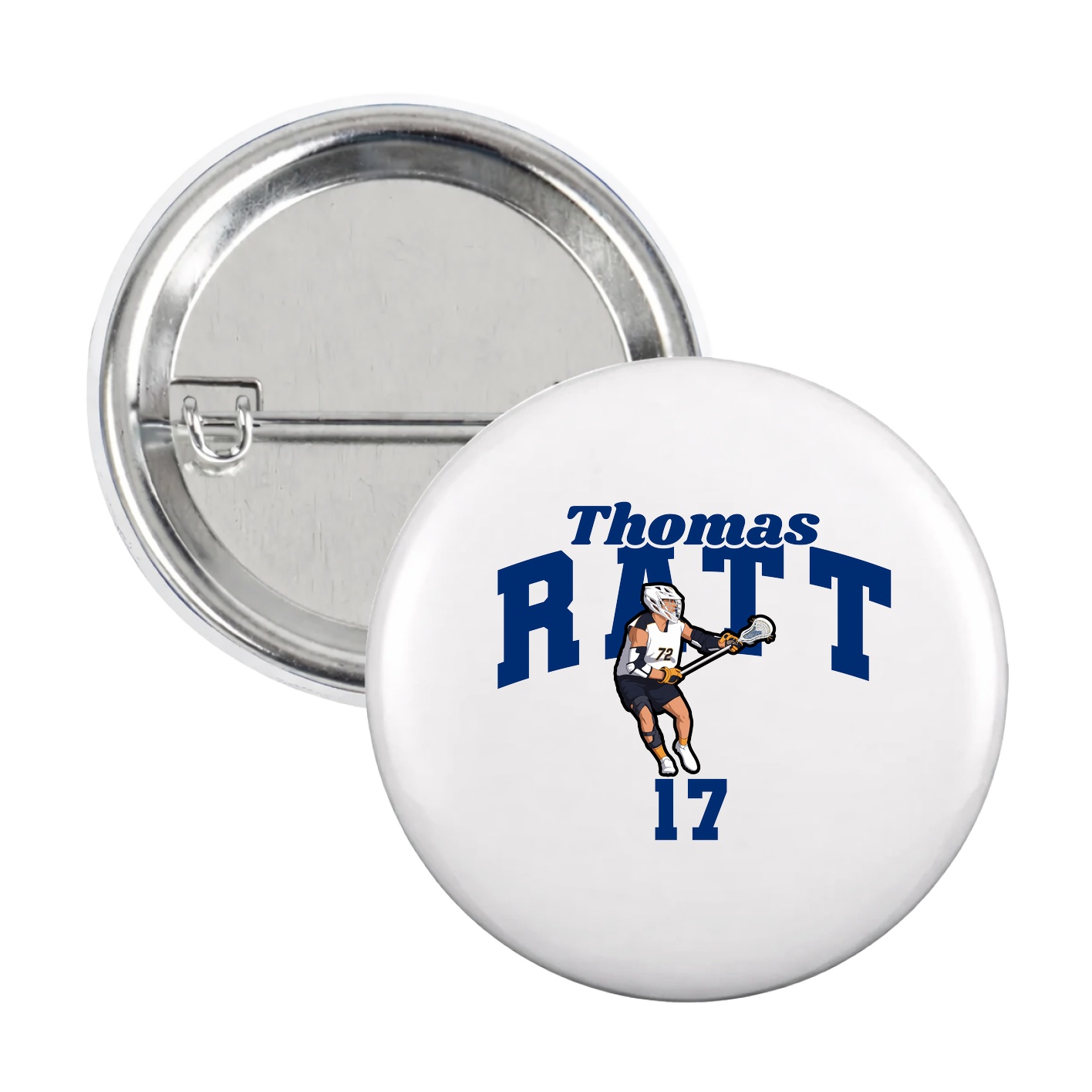 Game Day Button — Signature Arch in White