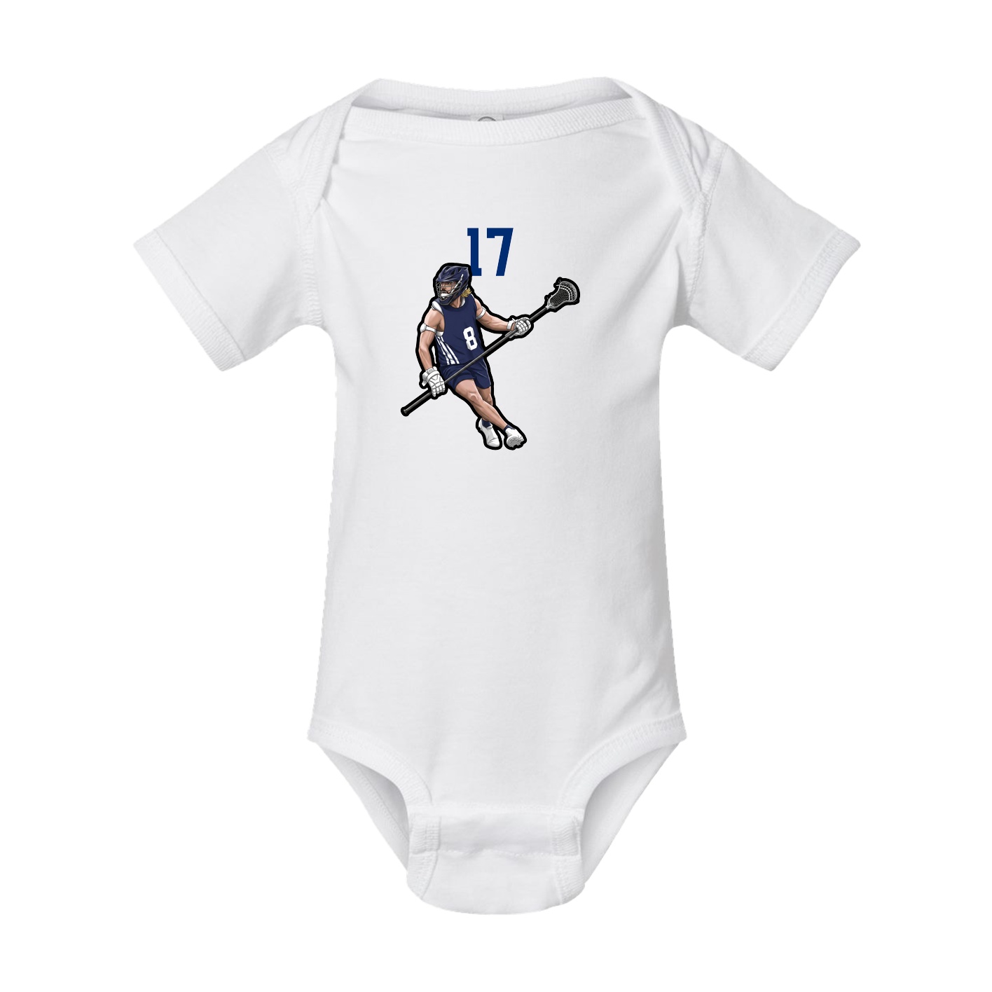 Baby Onesie — Number Top in White