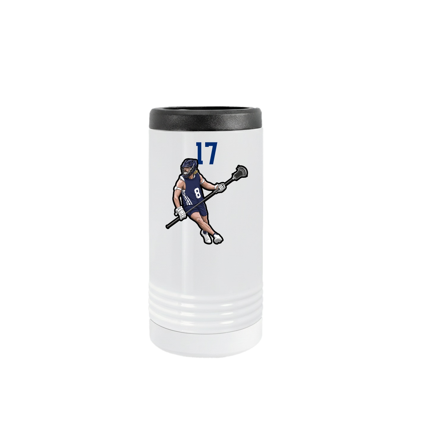 Slim Beverage Holder — Number Top in White
