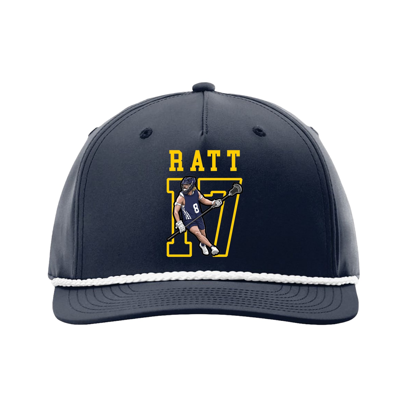 Five-Panel Classic Rope Cap — Shirsey in Navy