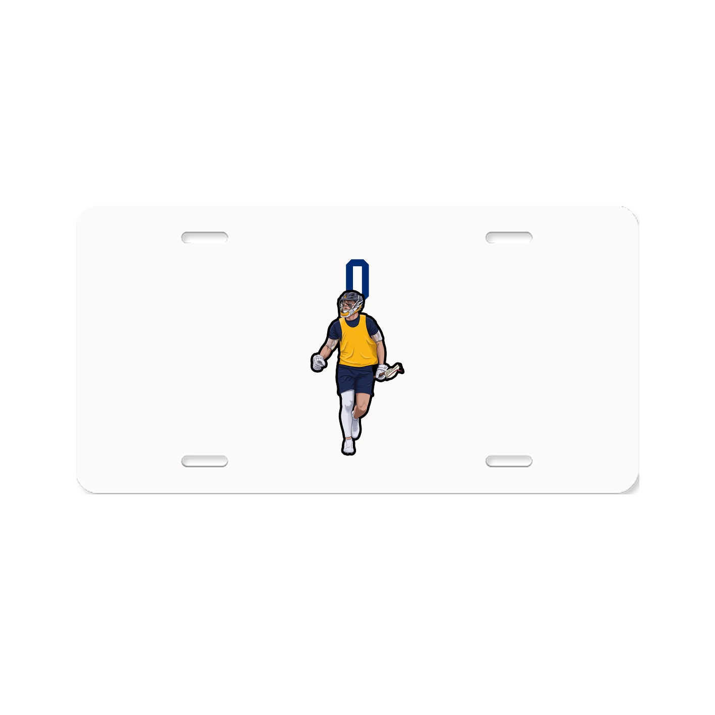License Plate — Number Top in Classic