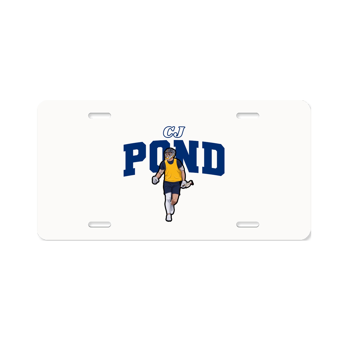 License Plate — Name Arch in Classic