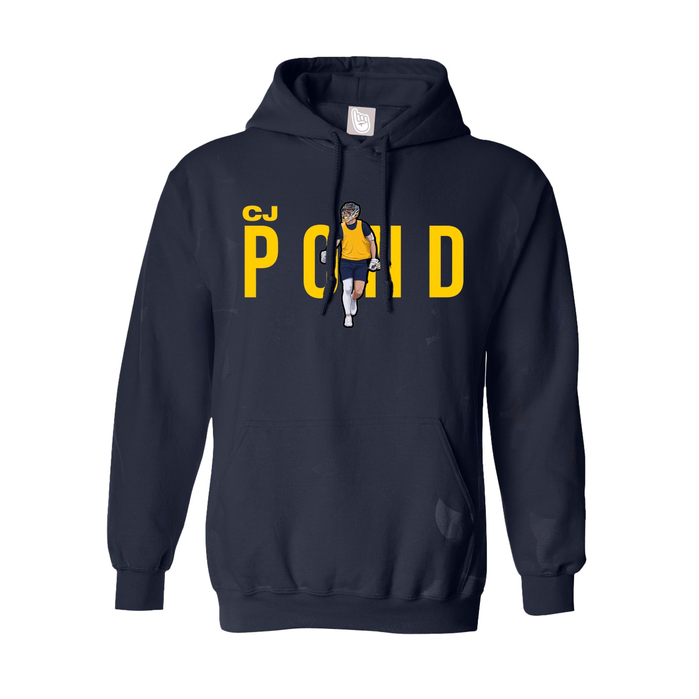 Hoodie — Player Name in Navy