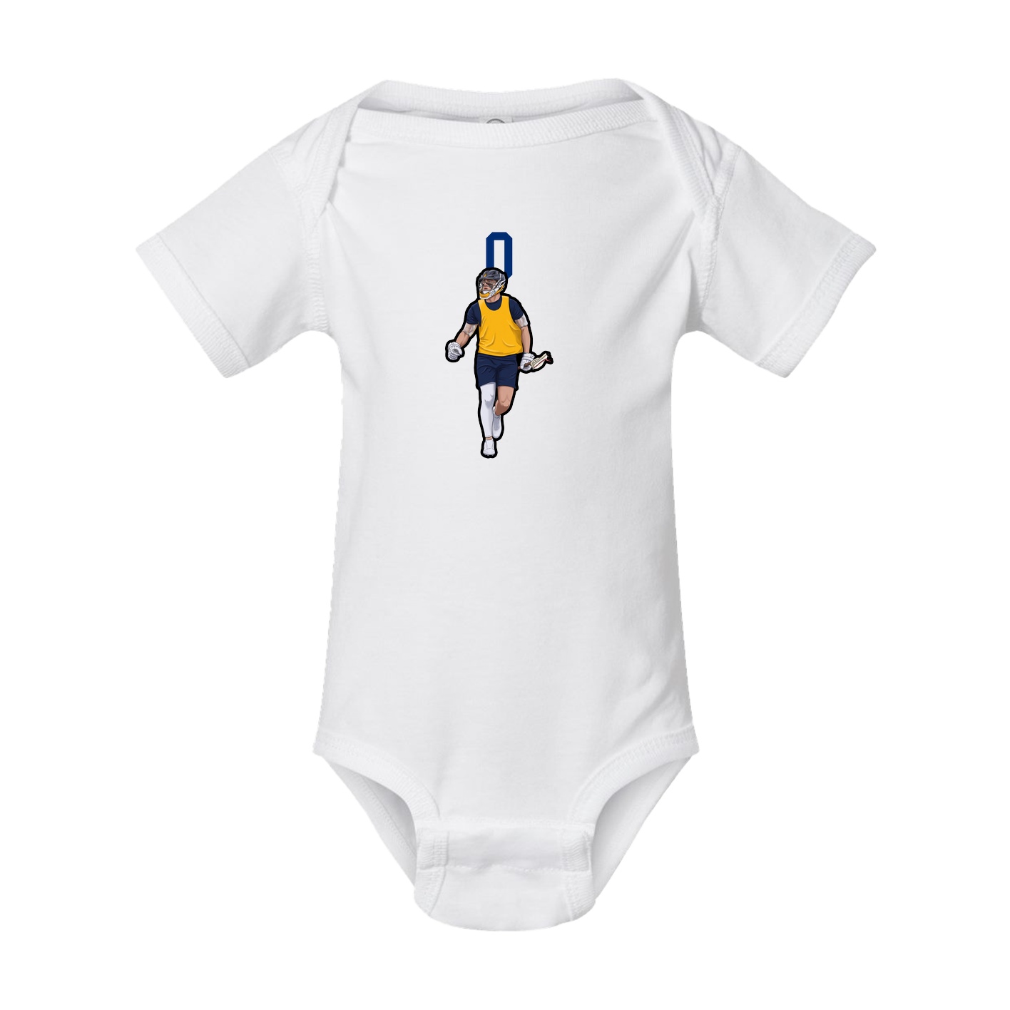 Baby Onesie — Number Top in White