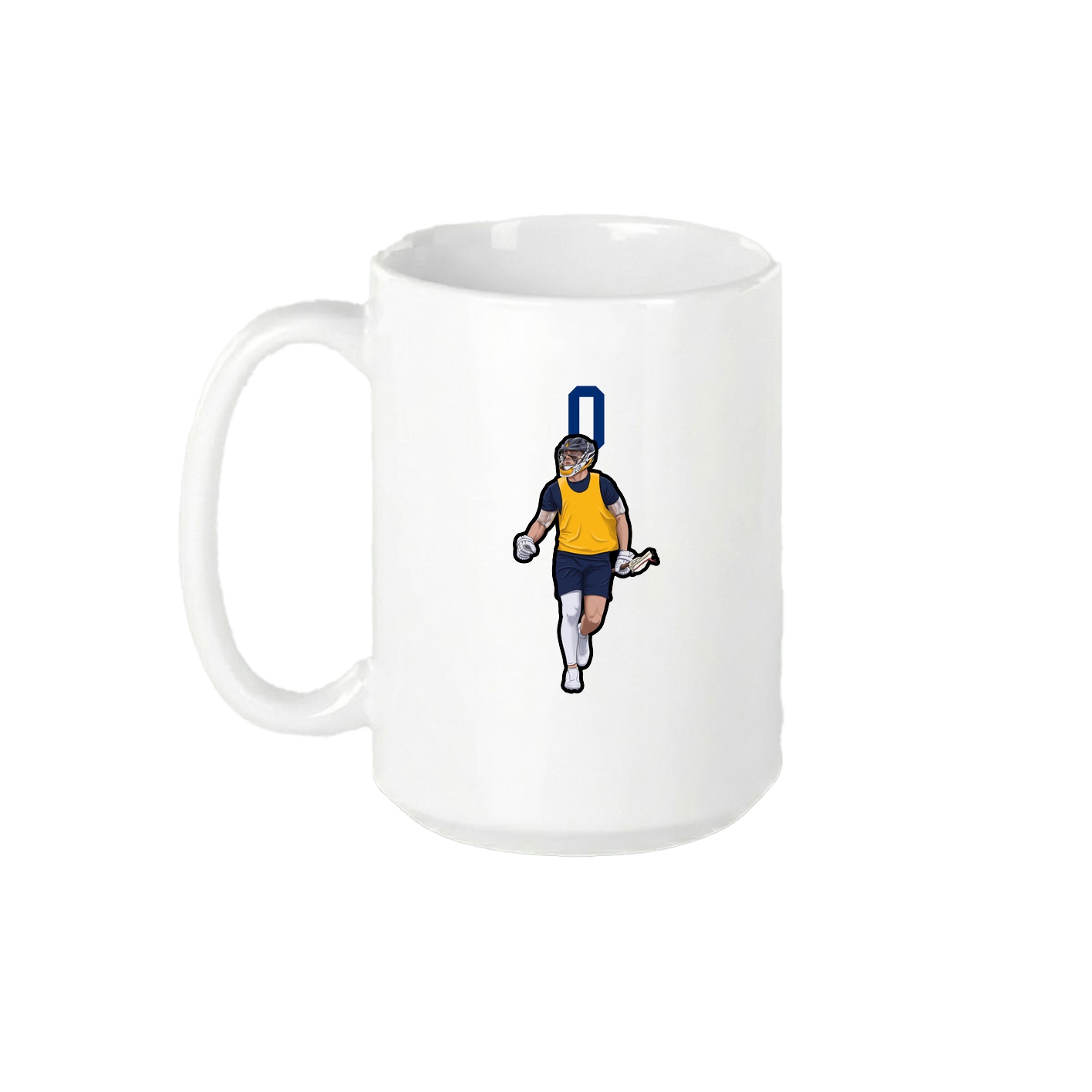 15oz Coffee Mug — Number Top in White