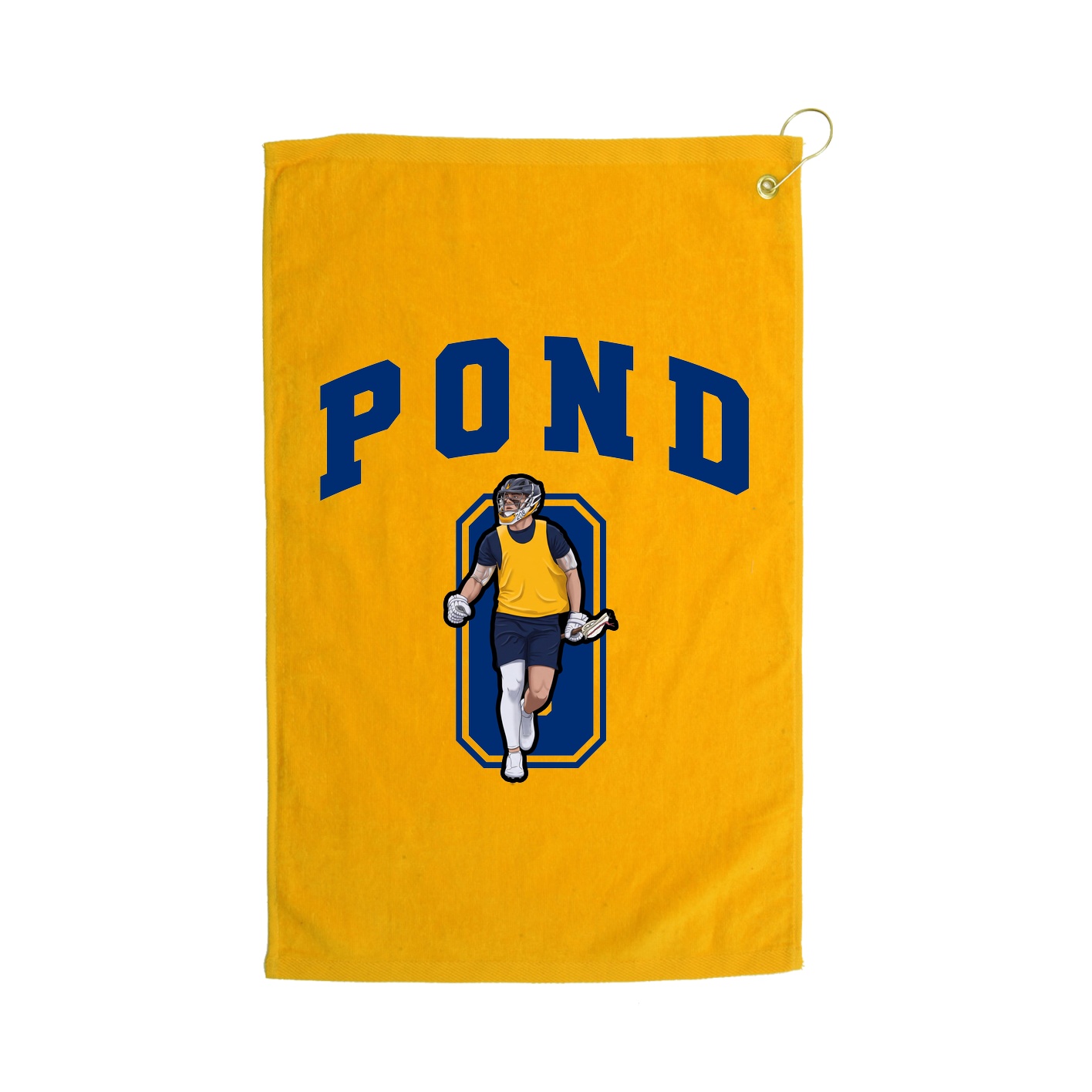 Golf Towel — Number in Gold