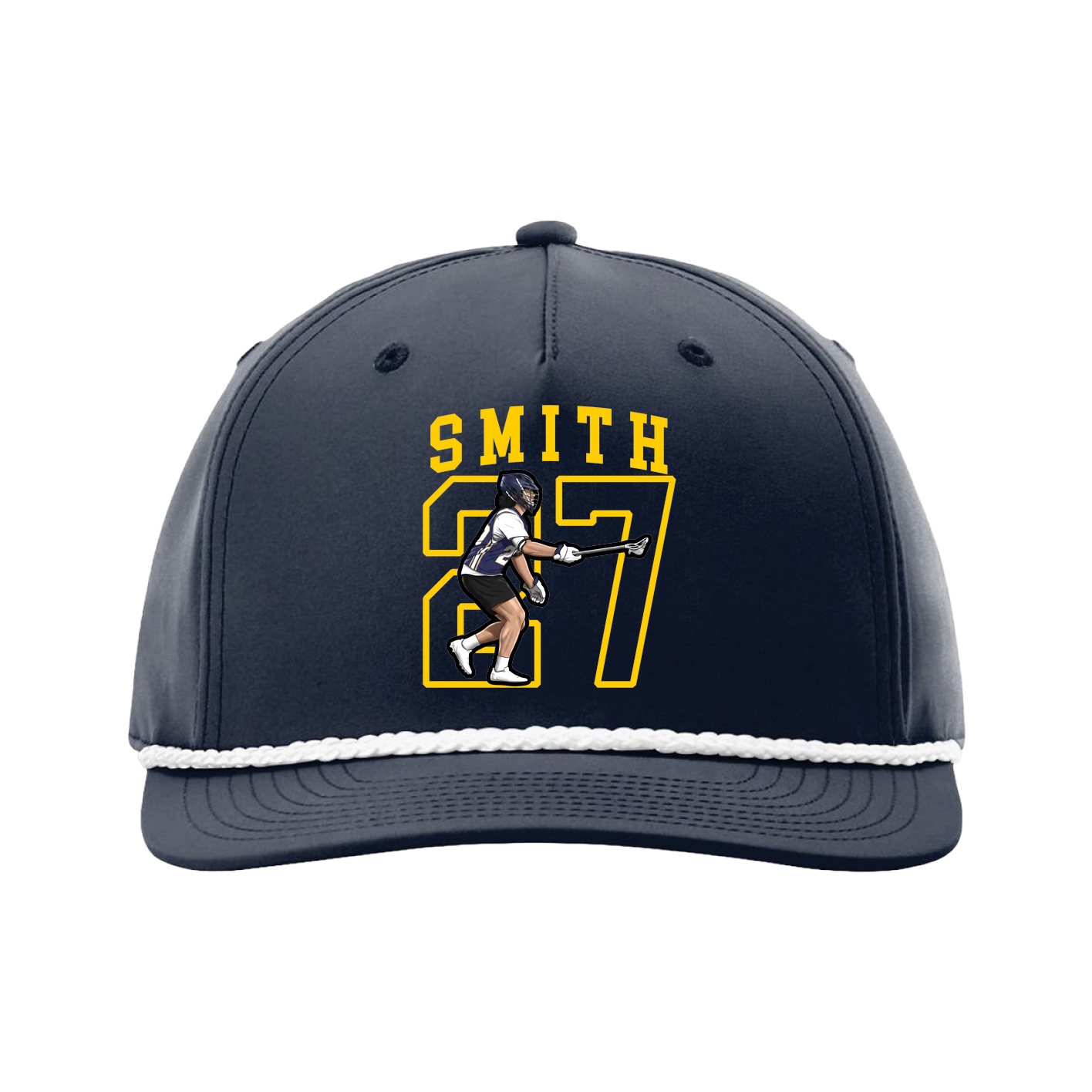 Five-Panel Classic Rope Cap — Shirsey in Navy