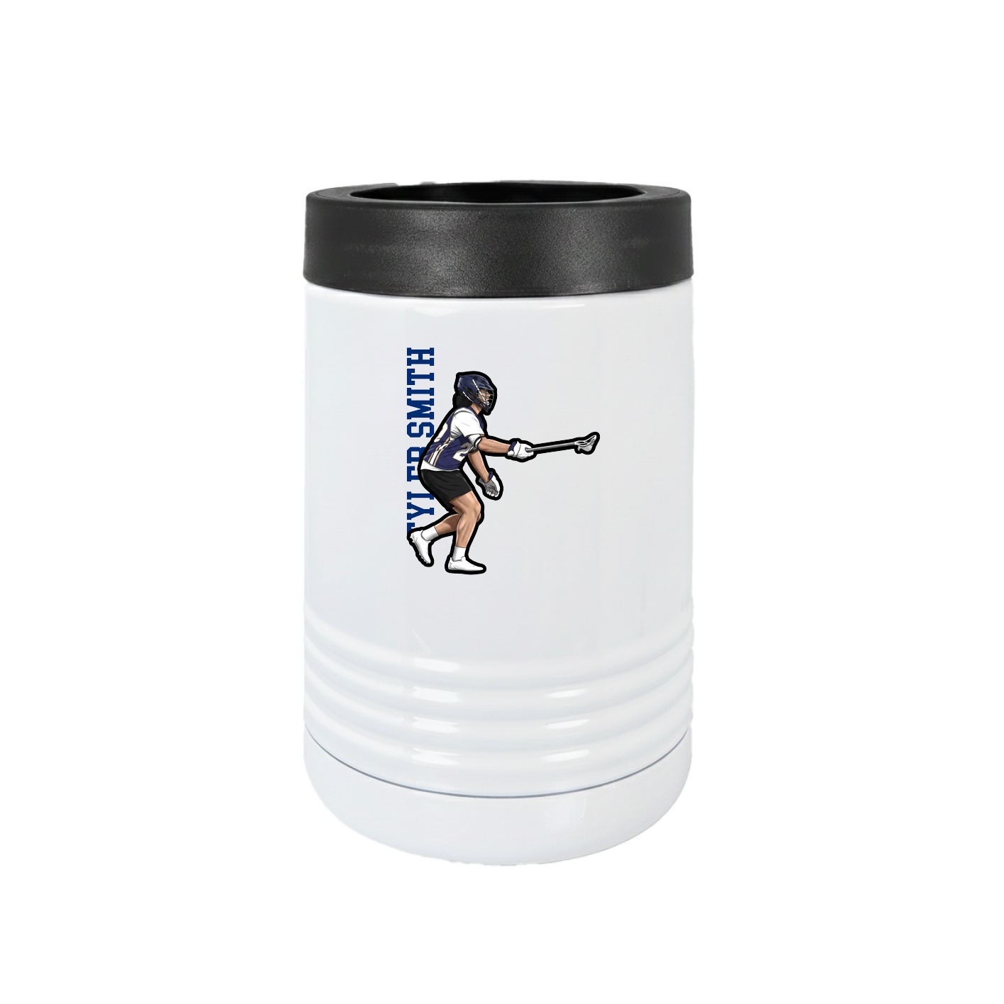 Beverage Holder — Name Vertical in White