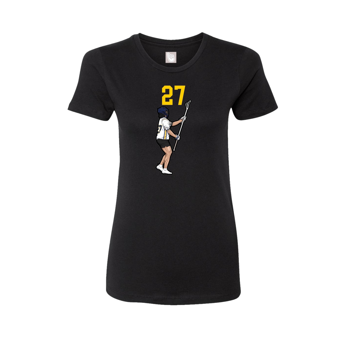 Womens Tee — Number Top in Black