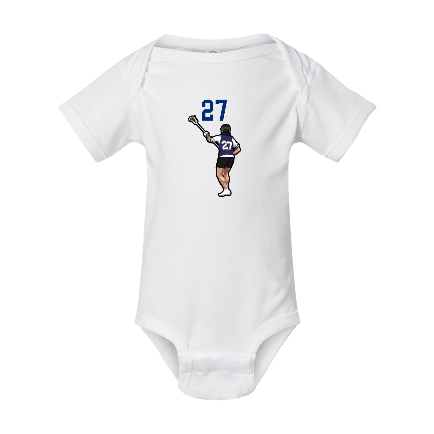 Baby Onesie — Number Top in White