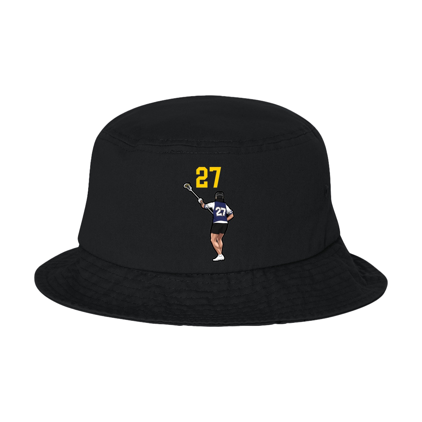 Bucket Cap — Number Top in Black