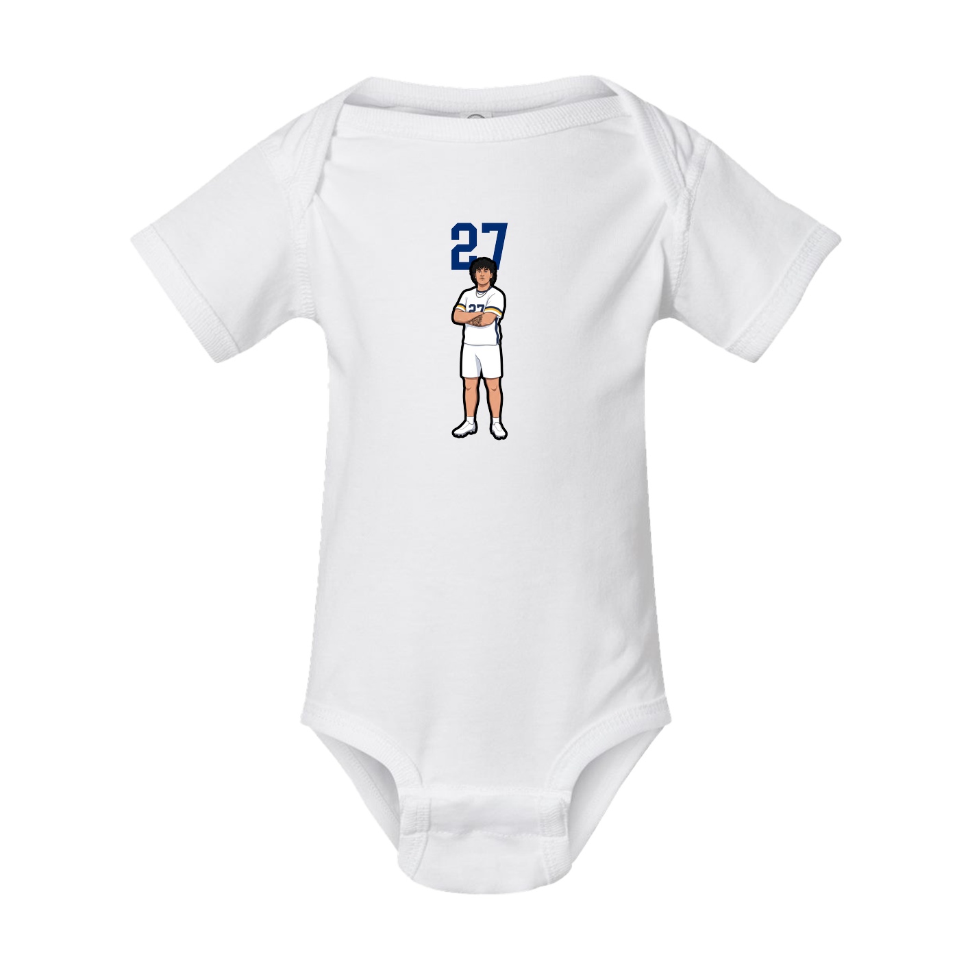 Baby Onesie — Number Top in White