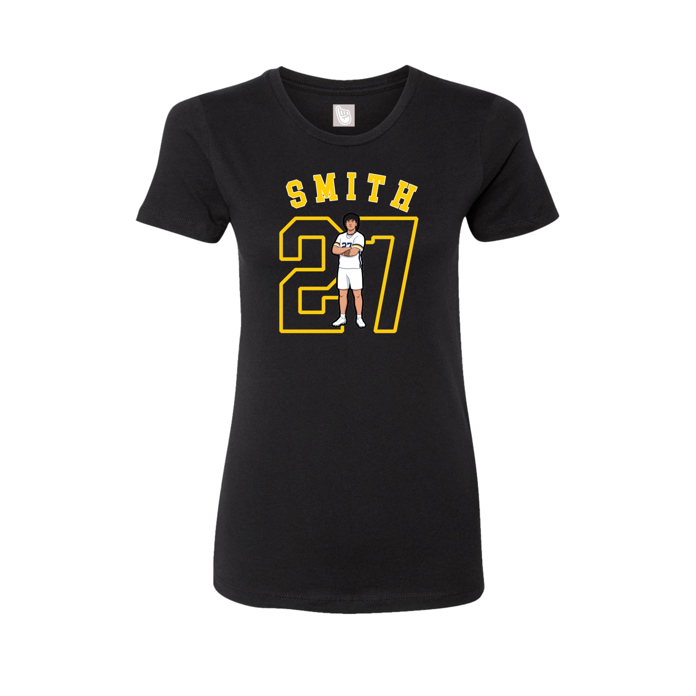 Fitted Women's Tee — Shirsey Arch in Black