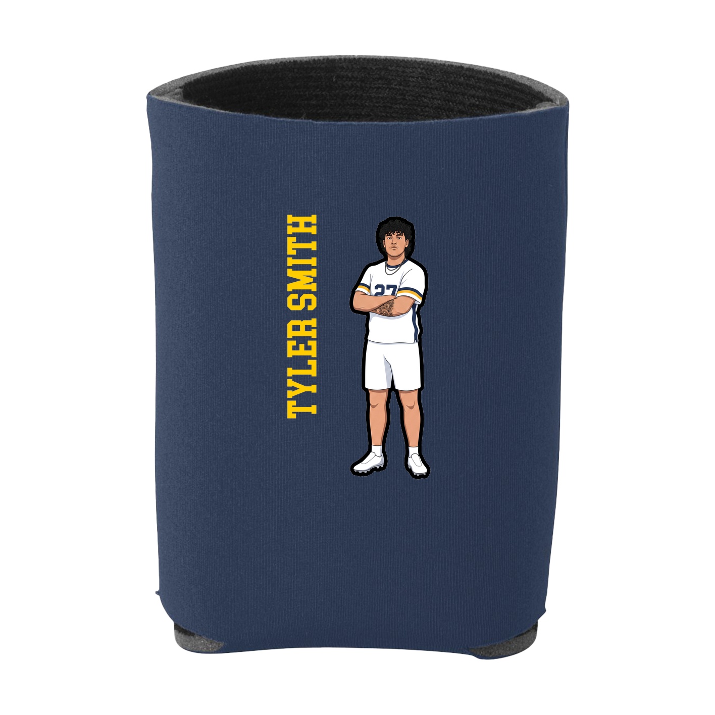 Can Holder — Name Vertical in Navy