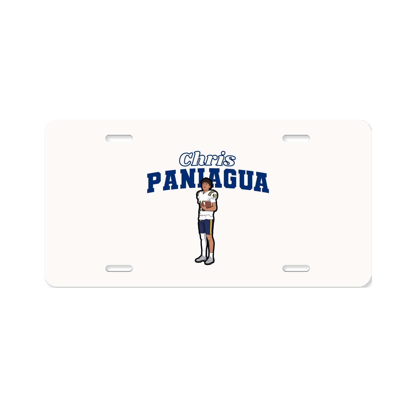 License Plate — Name Arch in Classic