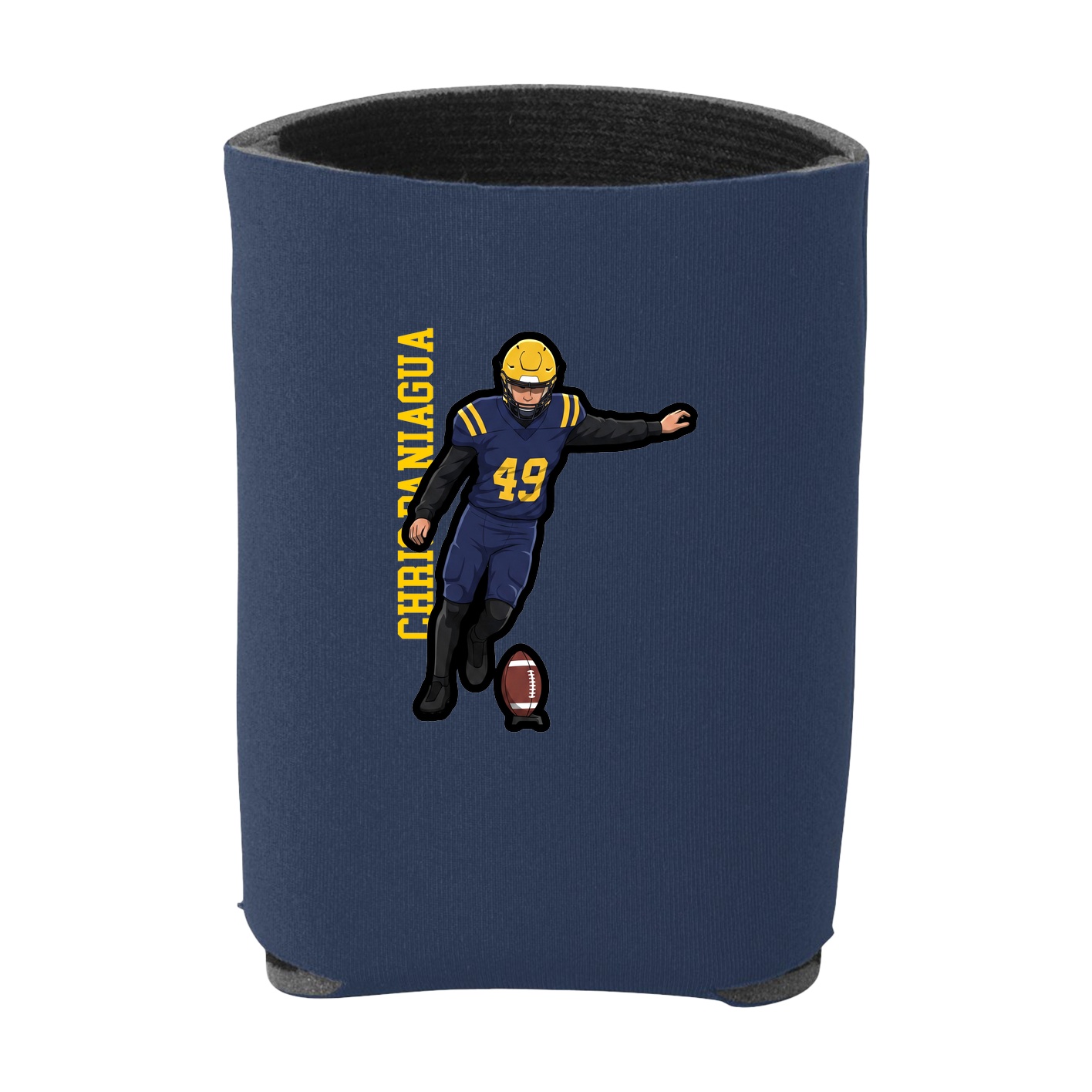 Can Holder — Name Vertical in Navy