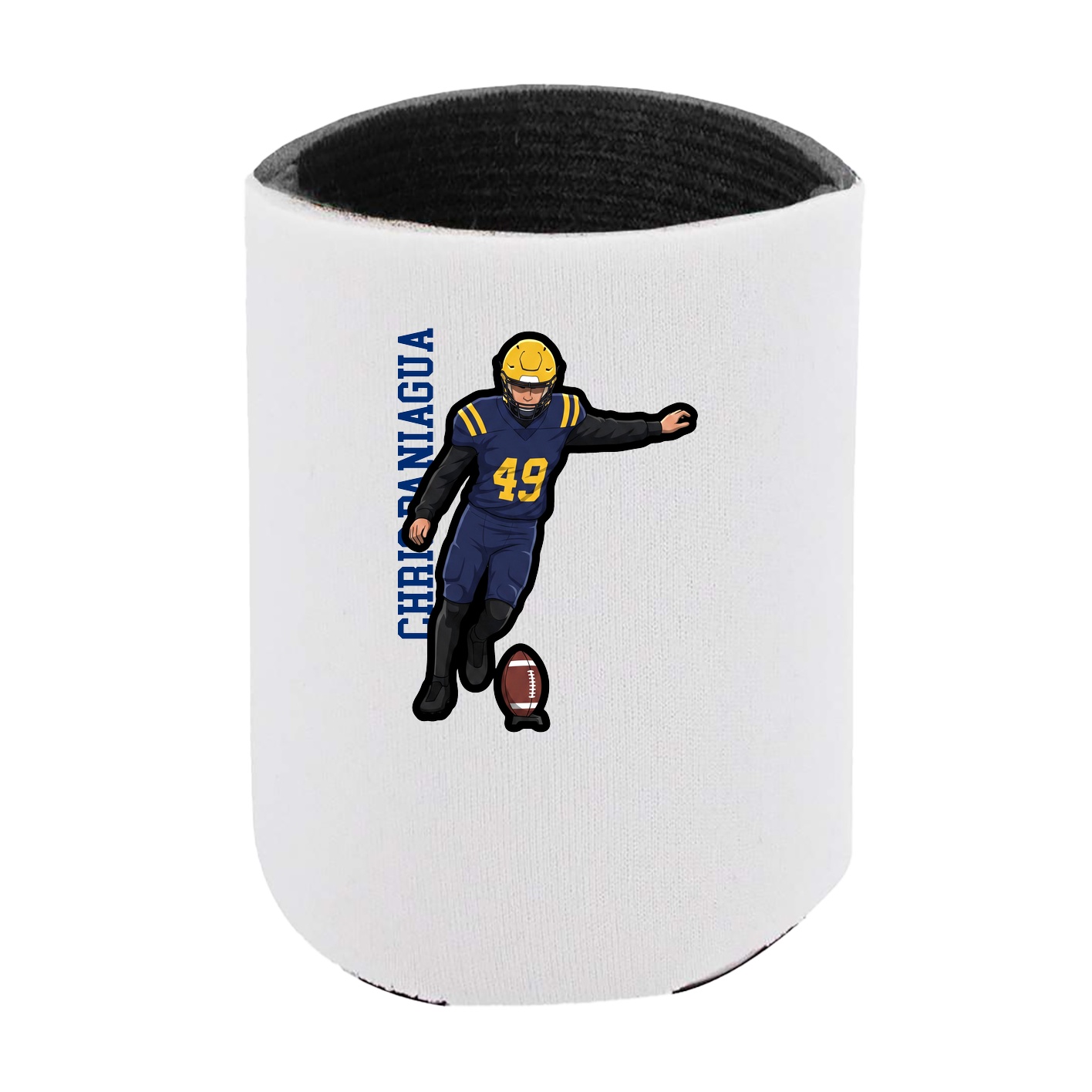Can Holder — Name Vertical in White