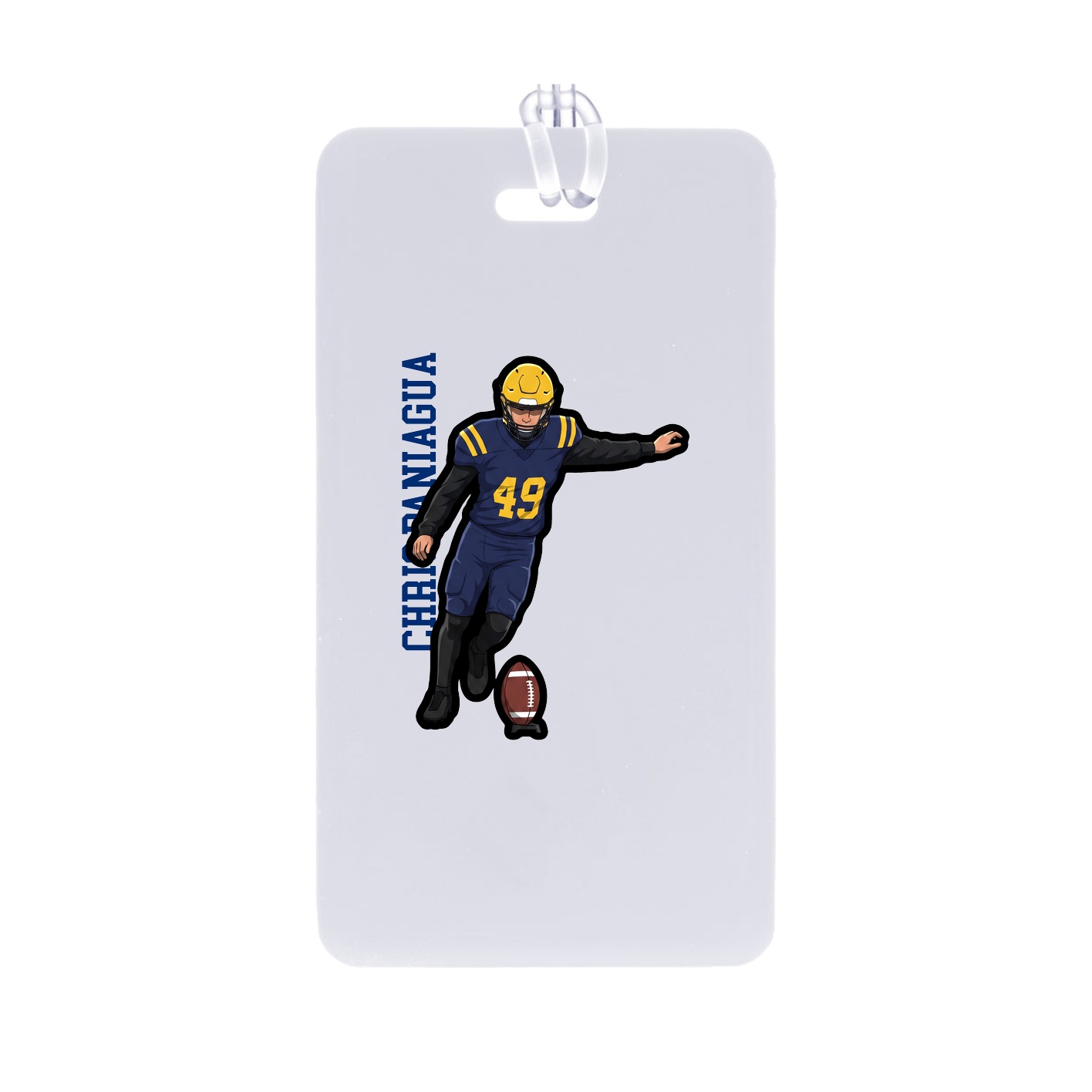 Bag Tag — Name Vertical in Classic