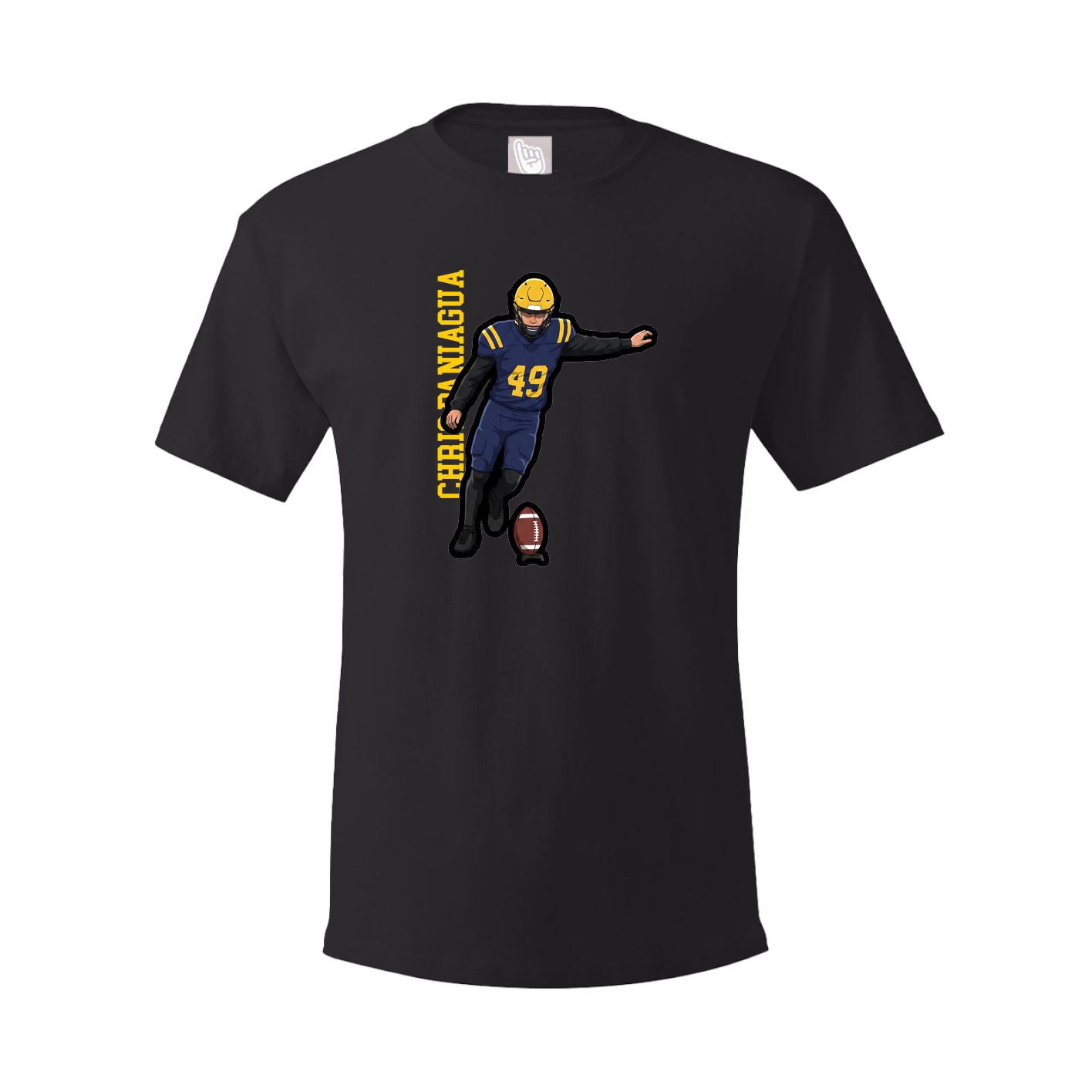 Tee — Name Vertical in Black
