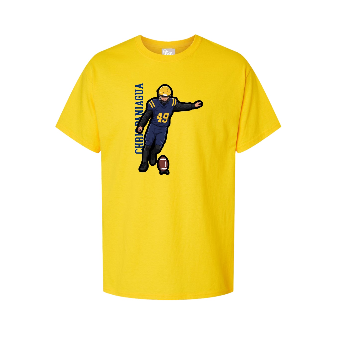 Tee — Name Vertical in Gold