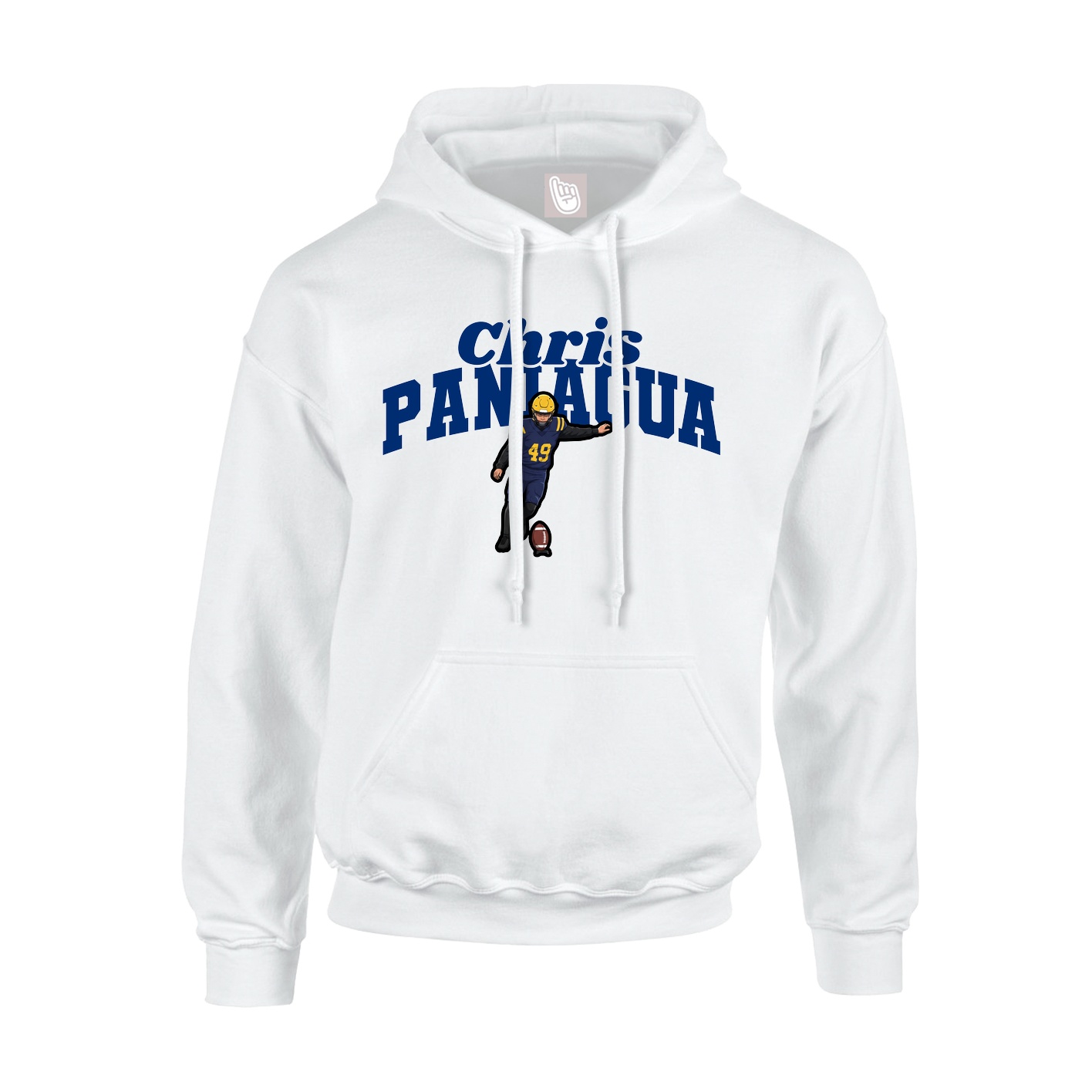 Hoodie — Signature Arch in White