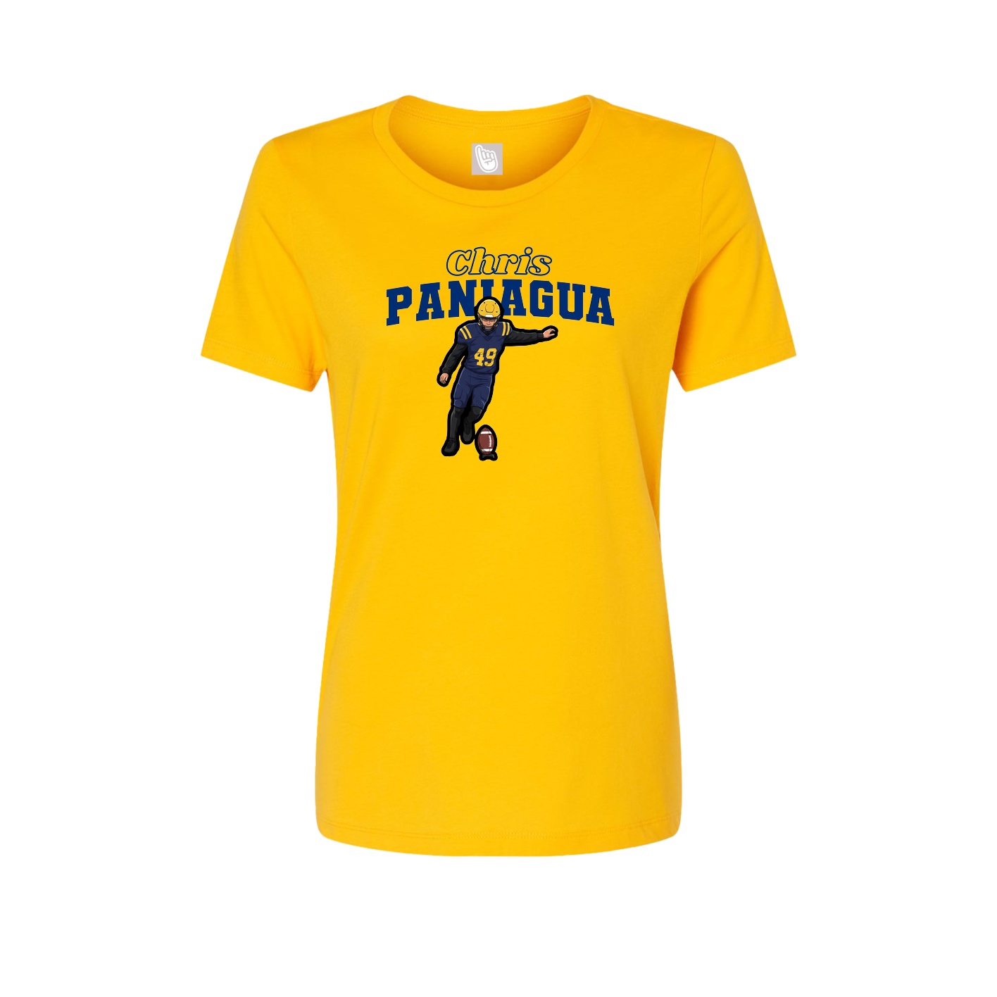 Womens Tee — Name Arch in Gold