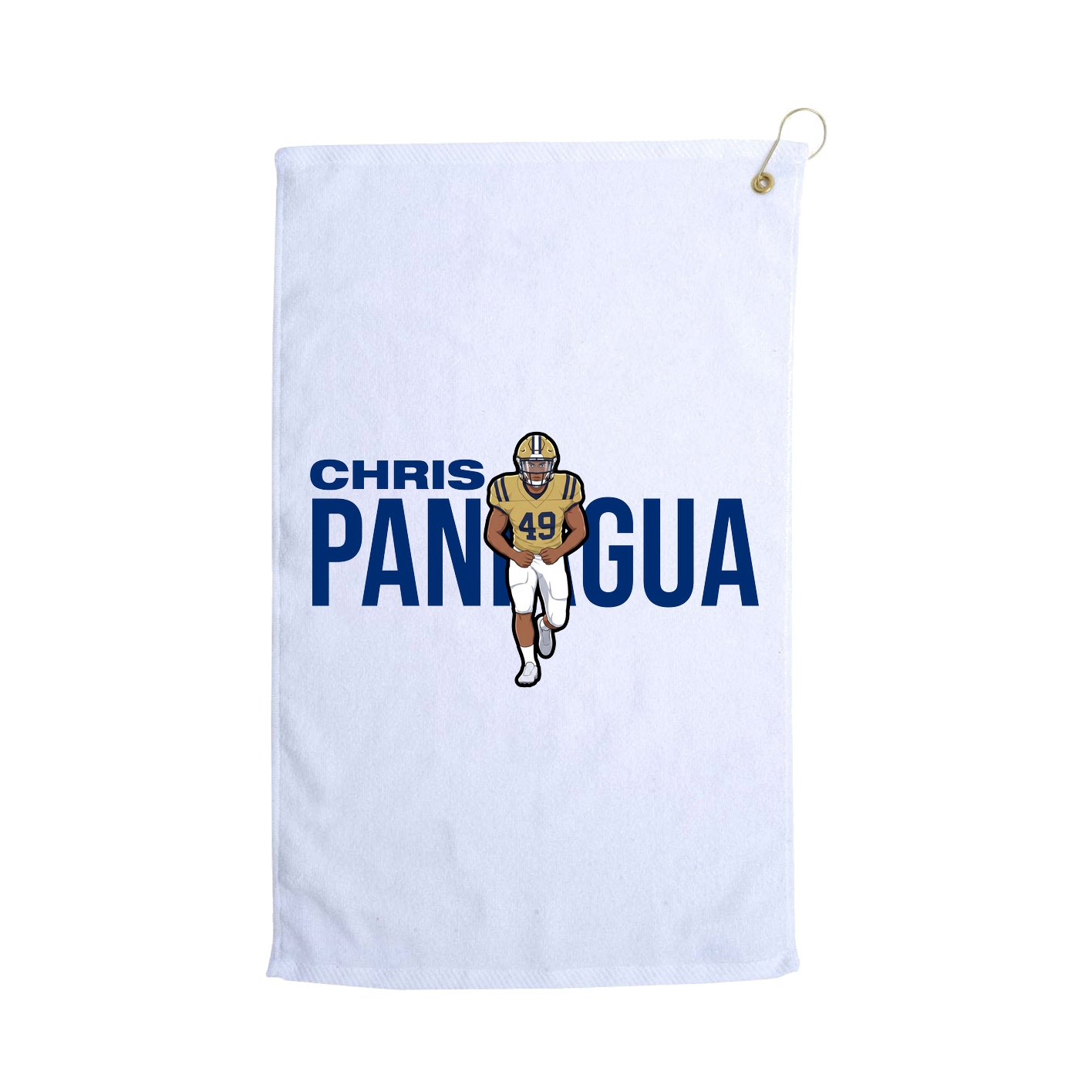 Golf Towel — Player Name in White