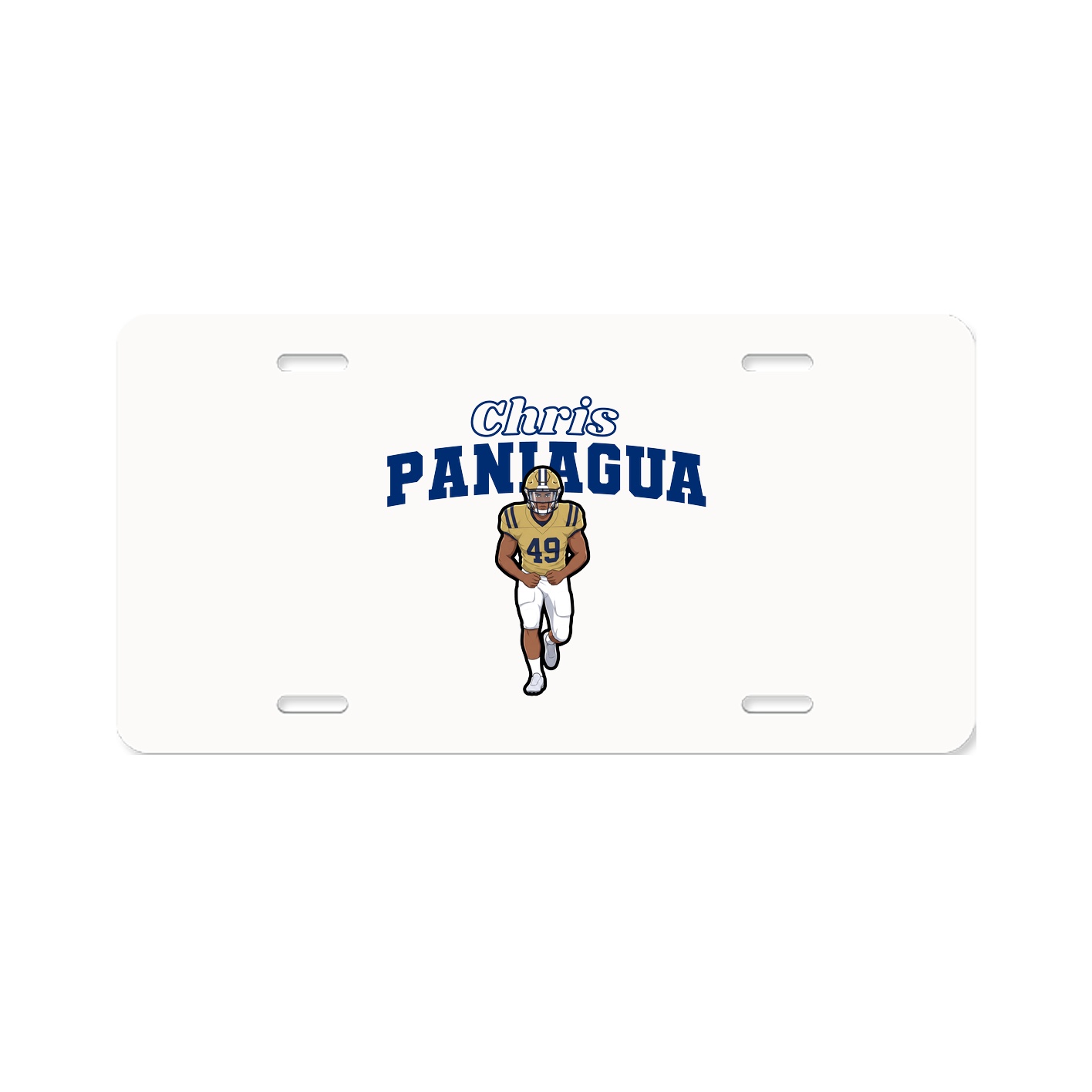 License Plate — Name Arch in Classic