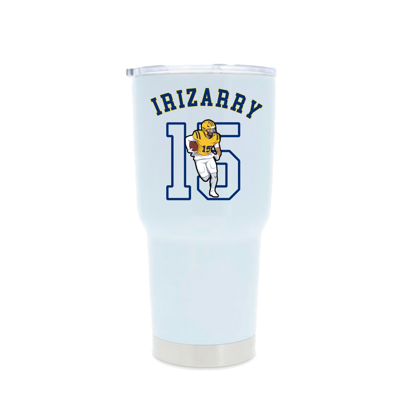 30oz Stainless Steel Tumbler — Shirsey Arch in White