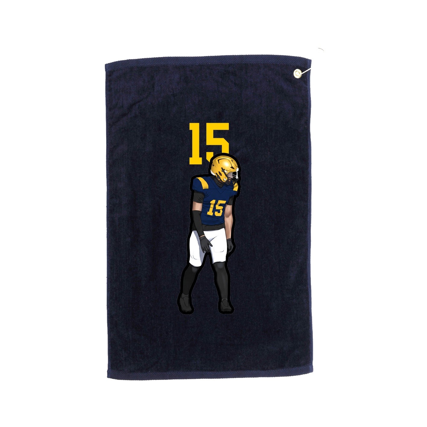 Golf Towel — Number Top in Navy