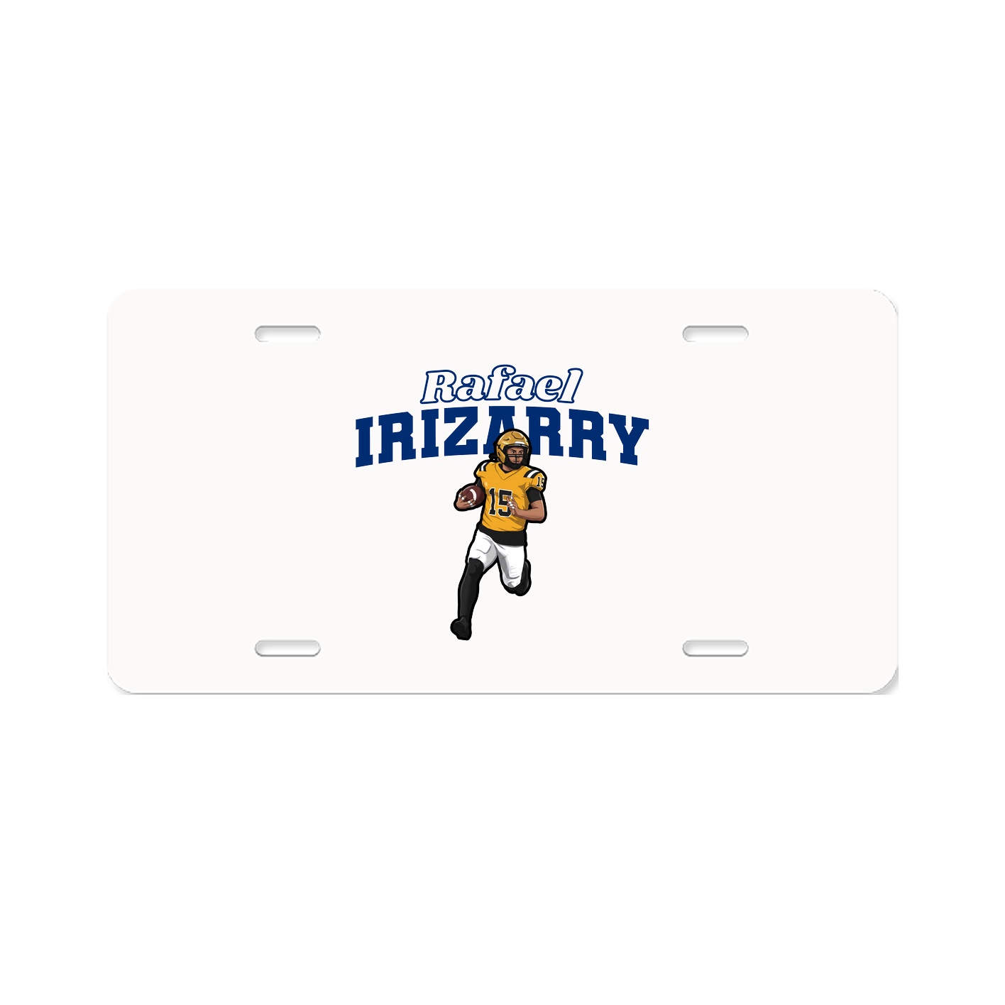 License Plate — Name Arch in Classic