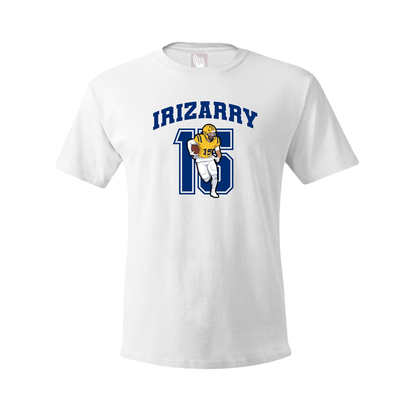 Youth Tee — Number in White