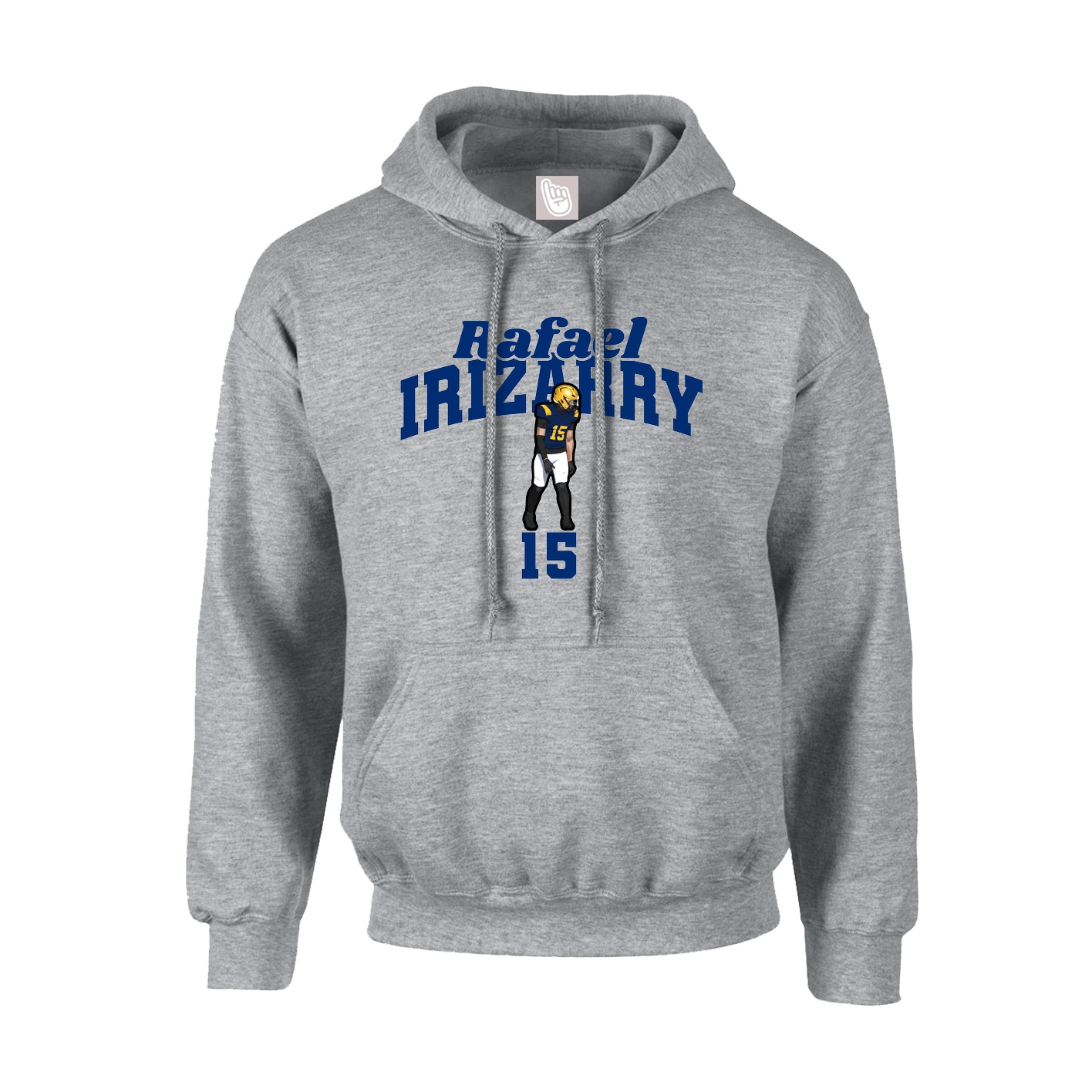 Youth Hoodie — Signature Arch in Grey