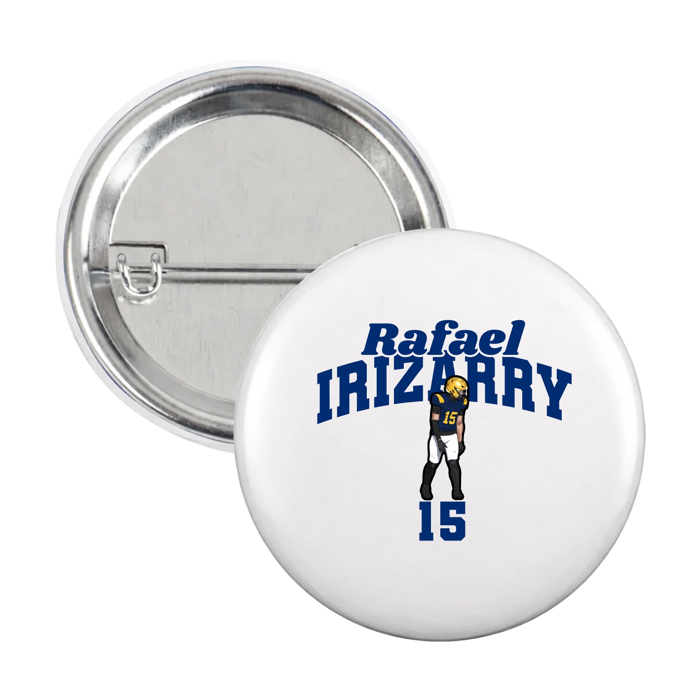 Game Day Button — Signature Arch in White