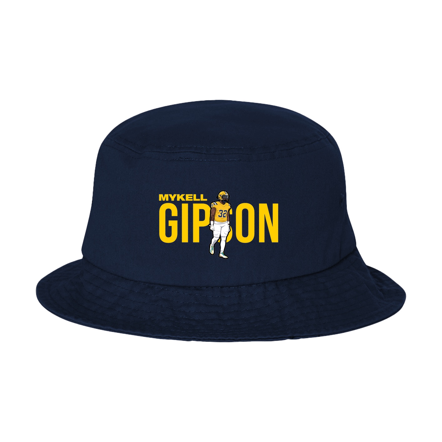 Bucket Cap — Player Name in Navy