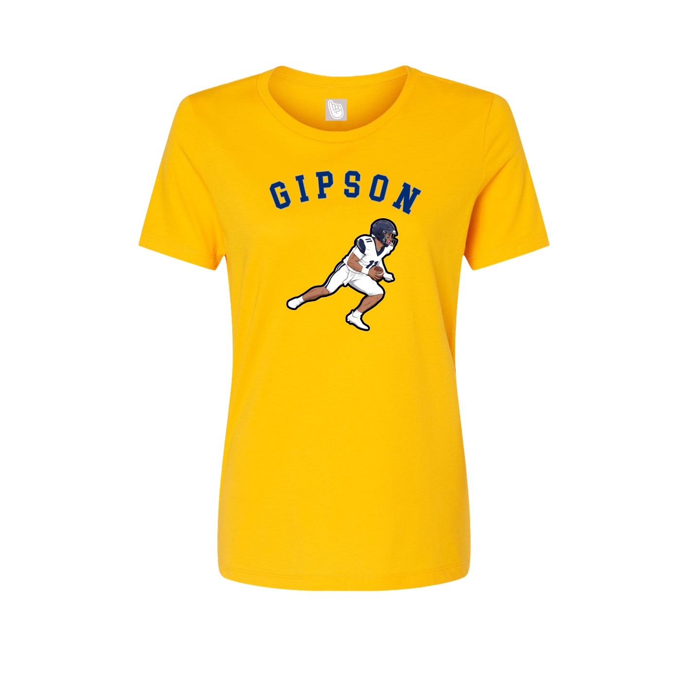Fitted Women's Tee — Shirsey Arch in Gold