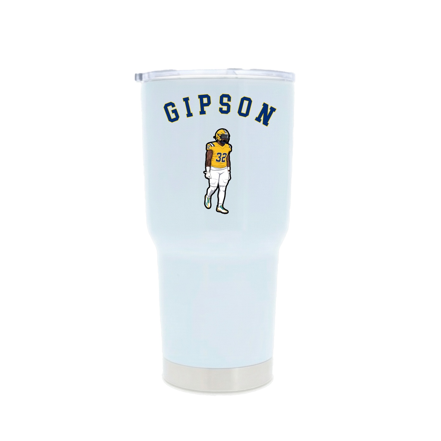 30oz Stainless Steel Tumbler — Shirsey Arch in White