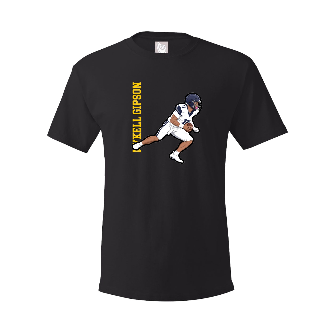 Tee — Name Vertical in Black