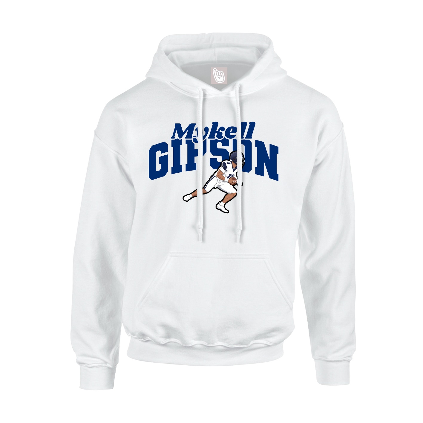 Youth Hoodie — Signature Arch in White