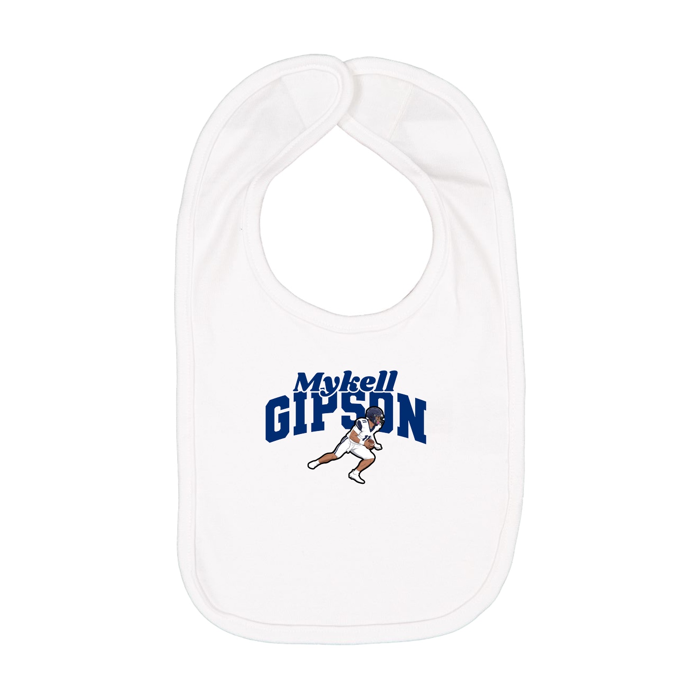 Infant Bib — Signature Arch in White