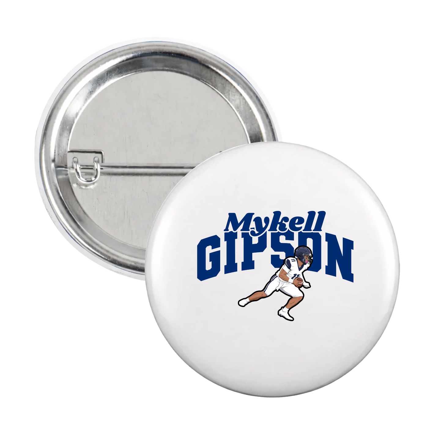 Game Day Button — Signature Arch in White