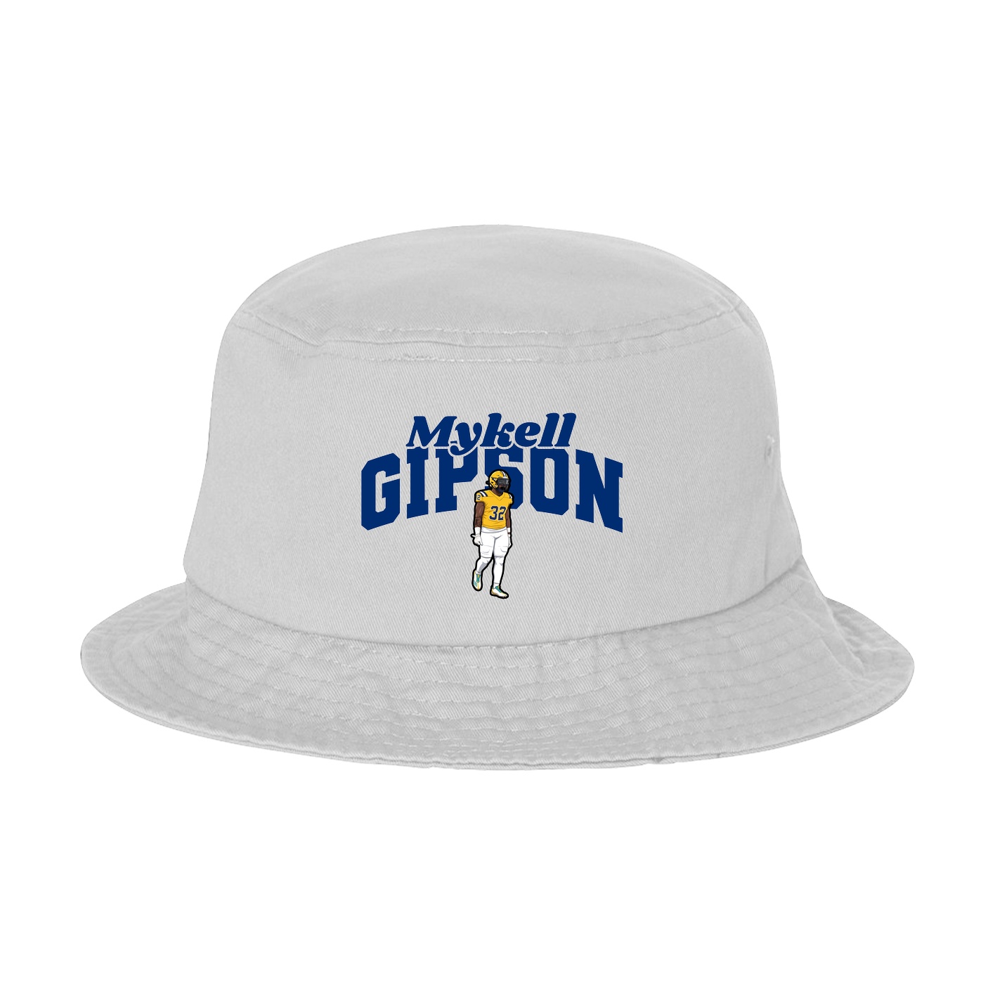 Bucket Cap — Signature Arch in White