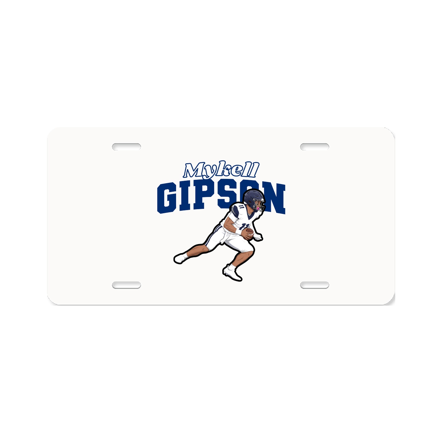 License Plate — Name Arch in Classic