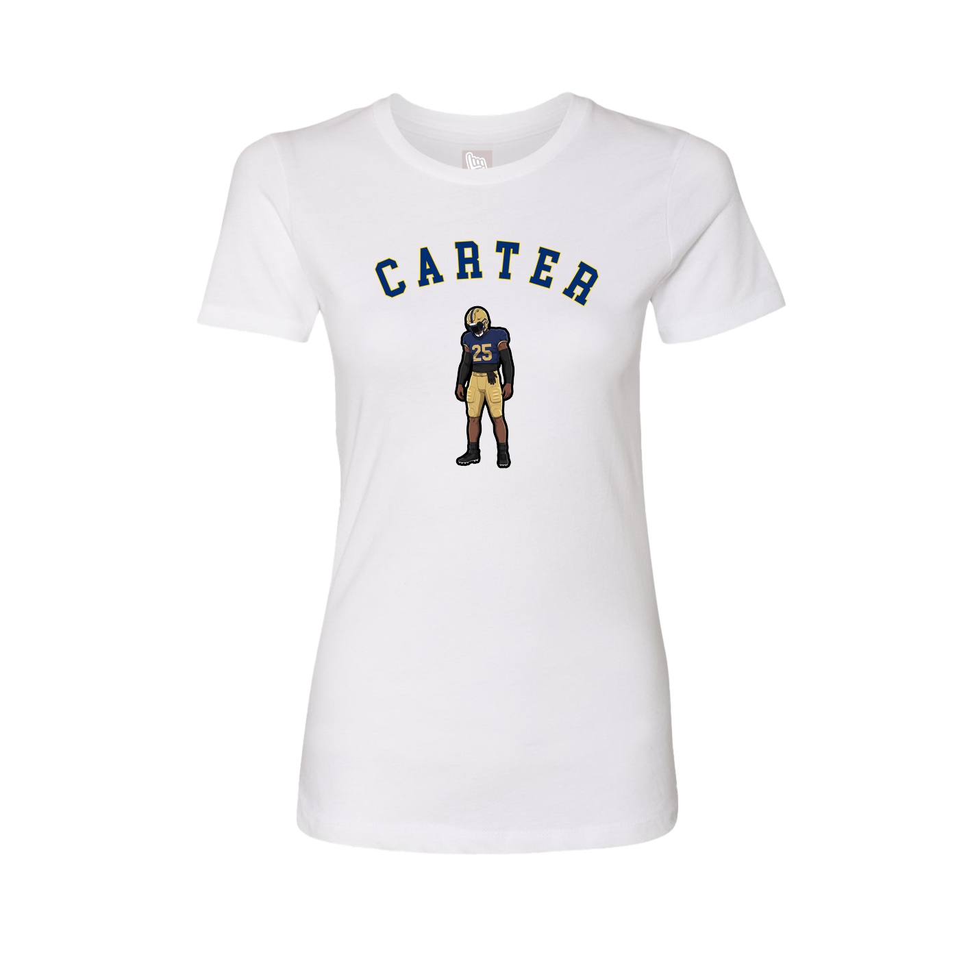 Fitted Women's Tee — Shirsey Arch in White
