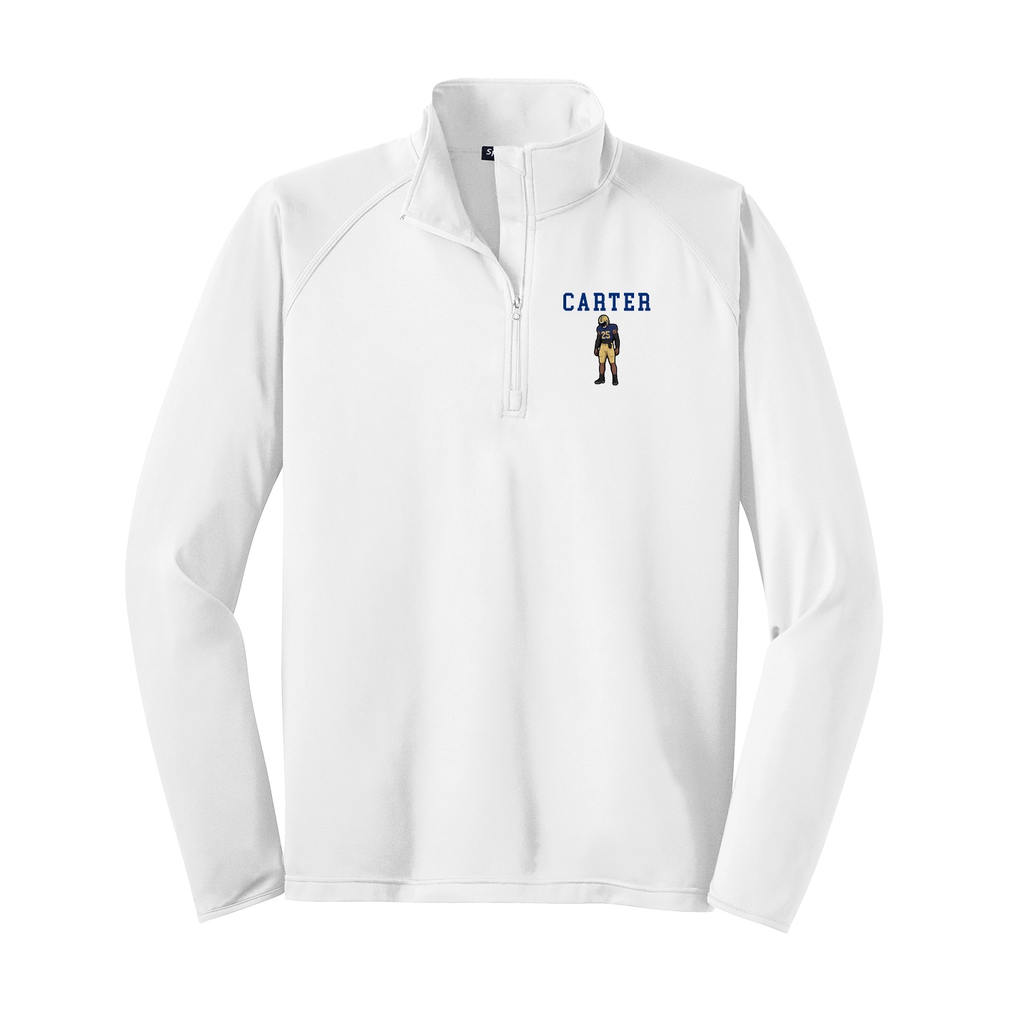 Q-Zip Pullover — Shirsey in White