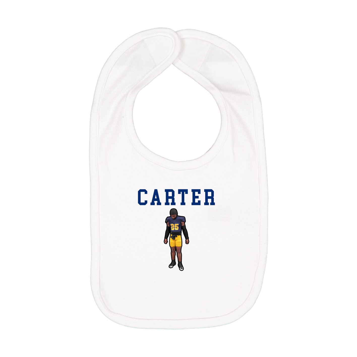 Infant Bib — Shirsey in White