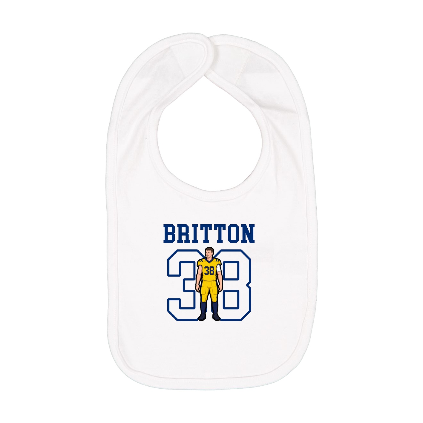 Infant Bib — Shirsey in White